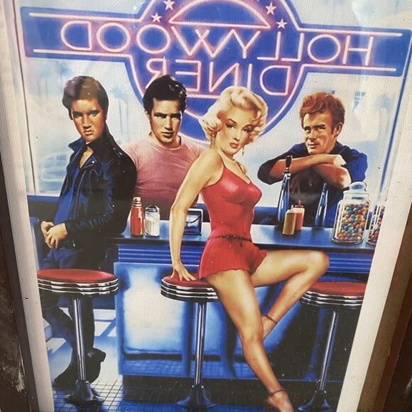 Hollywood Diner Legends Poster Elvis, Marilyn Monroe, James Dean, Marlon Brando - Picture 6 of 7